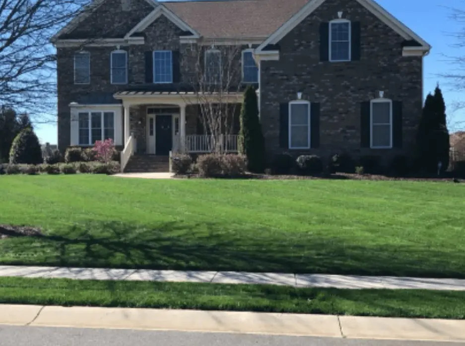 golf course with sand pit